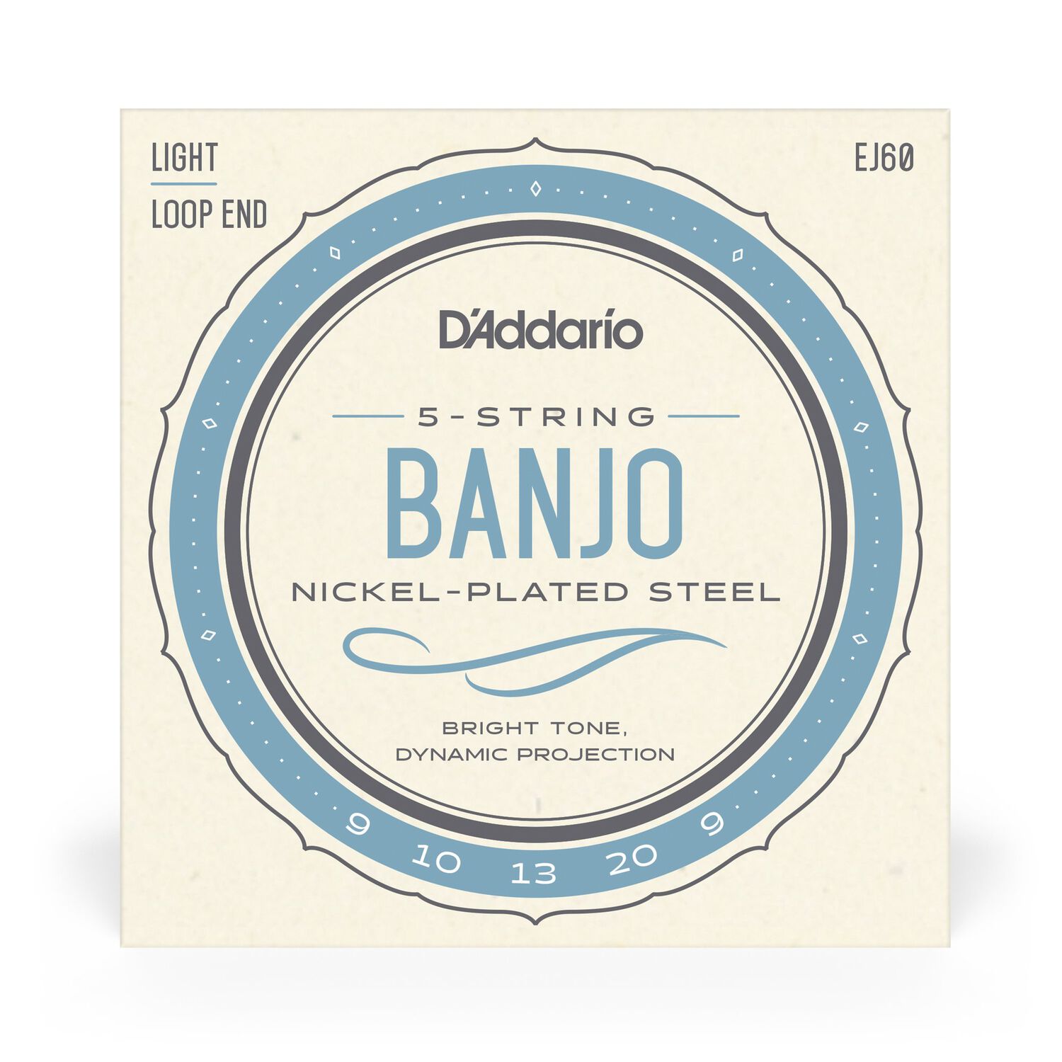 Set De Cuerdas Banjo Nickel Wnd 9-20 Ej60 Lite Daddario image number 1.0